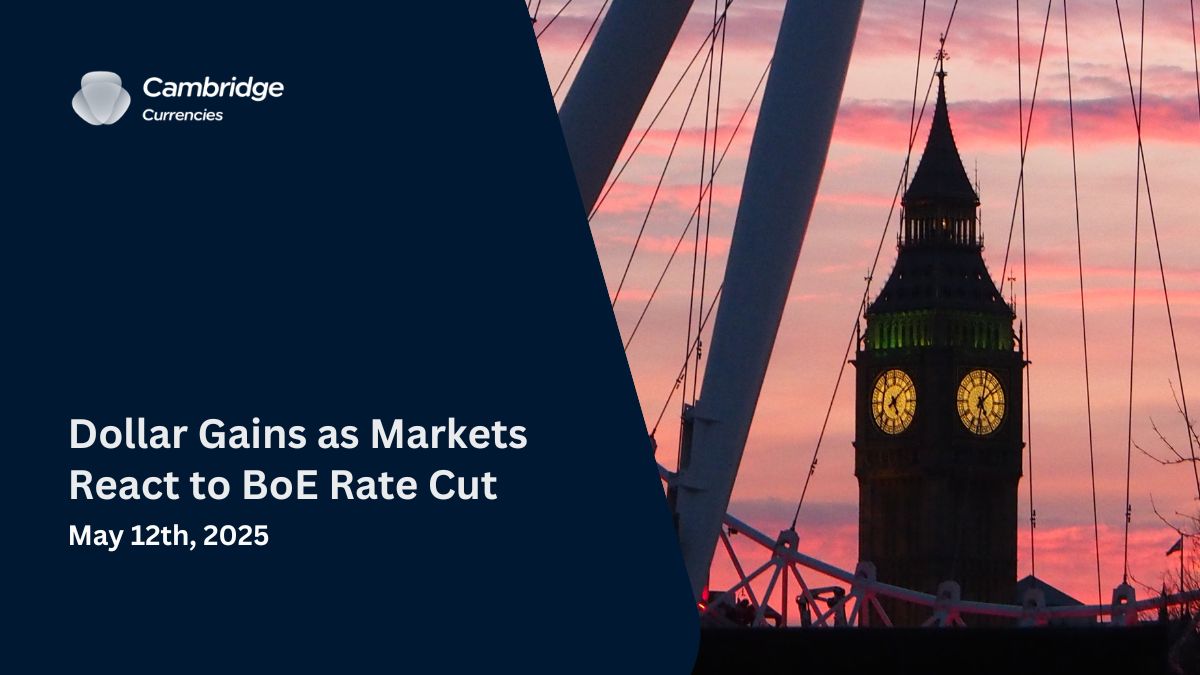 Dollar Gains as Markets React to BoE Rate Cut