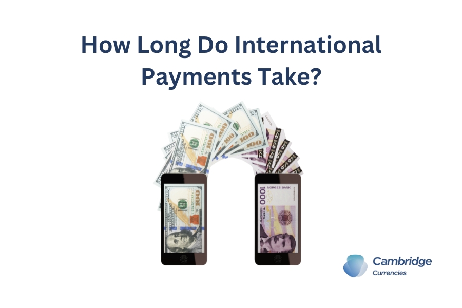 Illustration showing how long International Payments Take